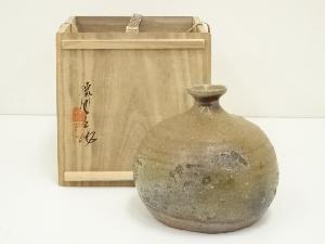 備前焼　鈴木勝詞造　蕪徳利（共箱）